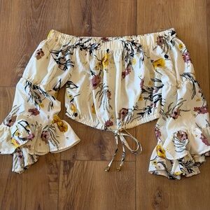 Blush Cream Floral Top